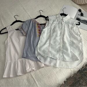 SOLD zara | sleeveless linen blouse | size small